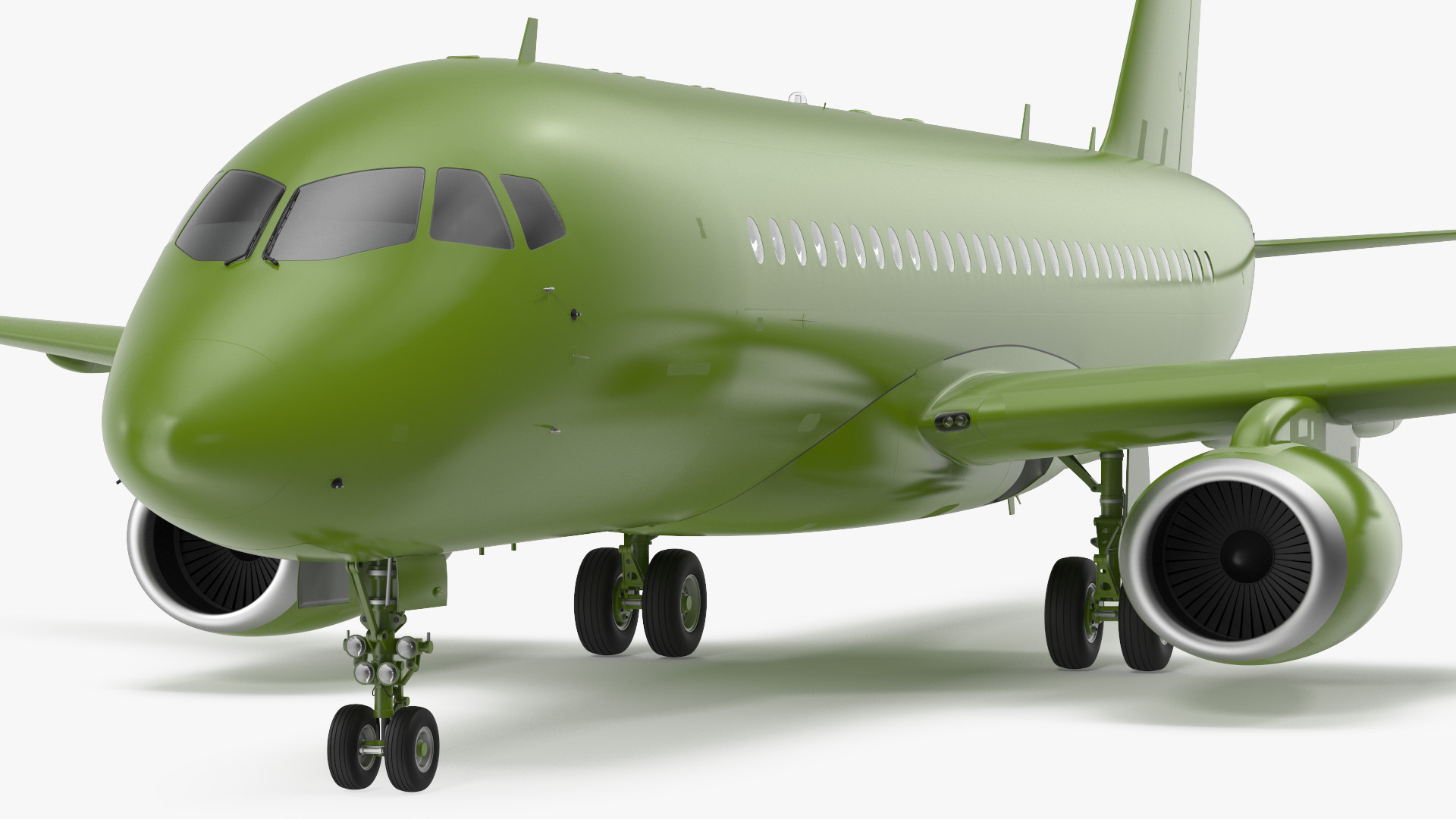 Regional Jet Rigged 3D model