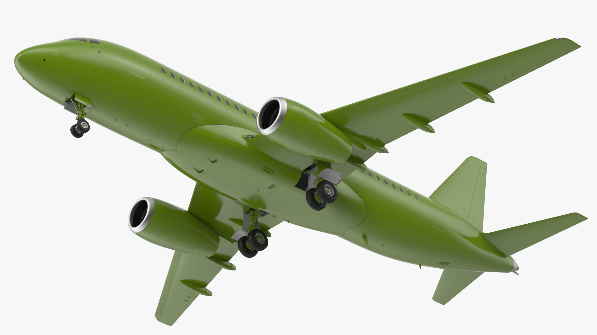 Regional Jet Rigged 3D model