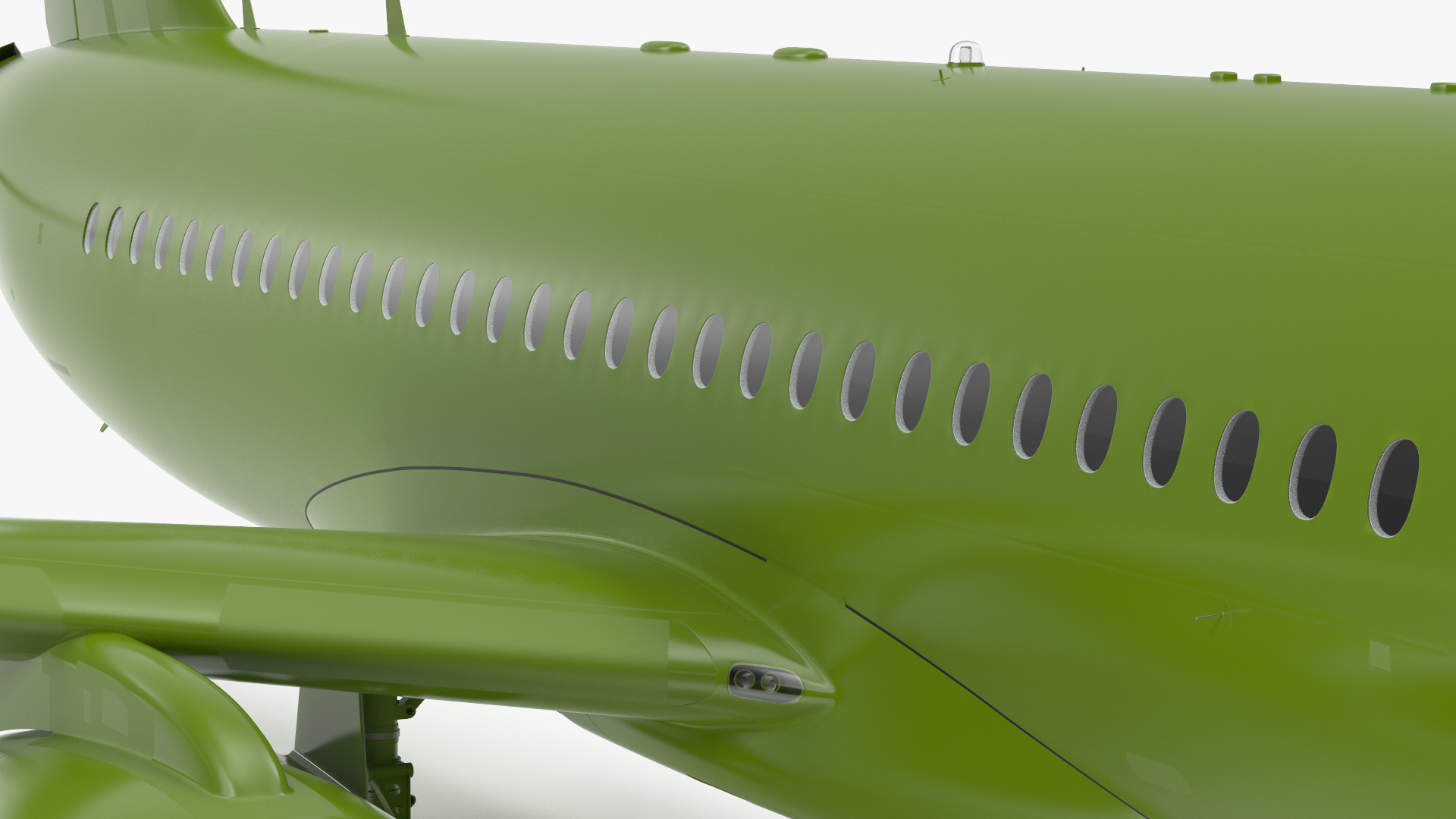 Regional Jet Rigged 3D model