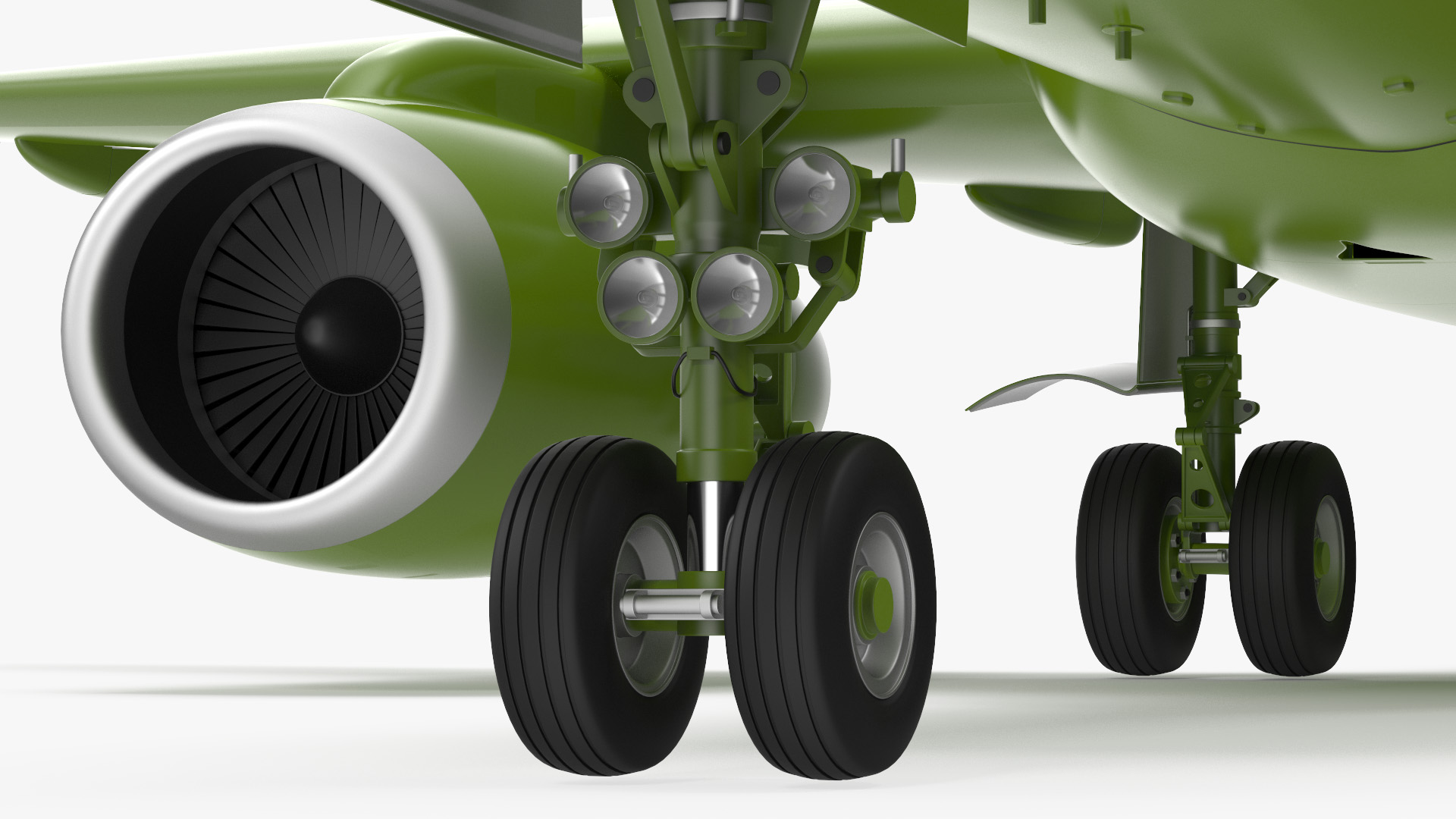 Regional Jet Rigged 3D model