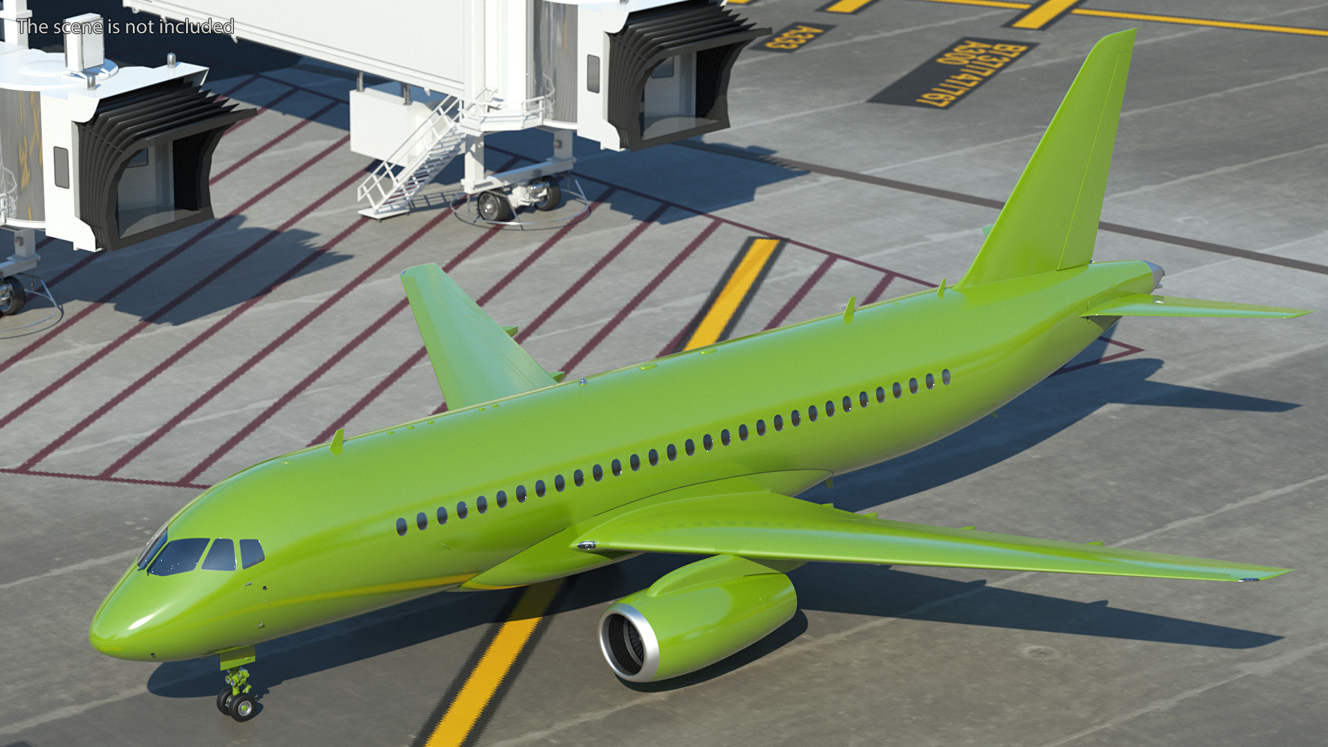 Regional Jet Rigged 3D model