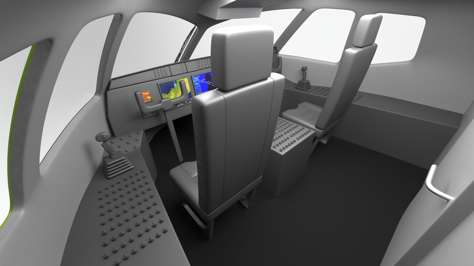 Regional Jet Rigged 3D model