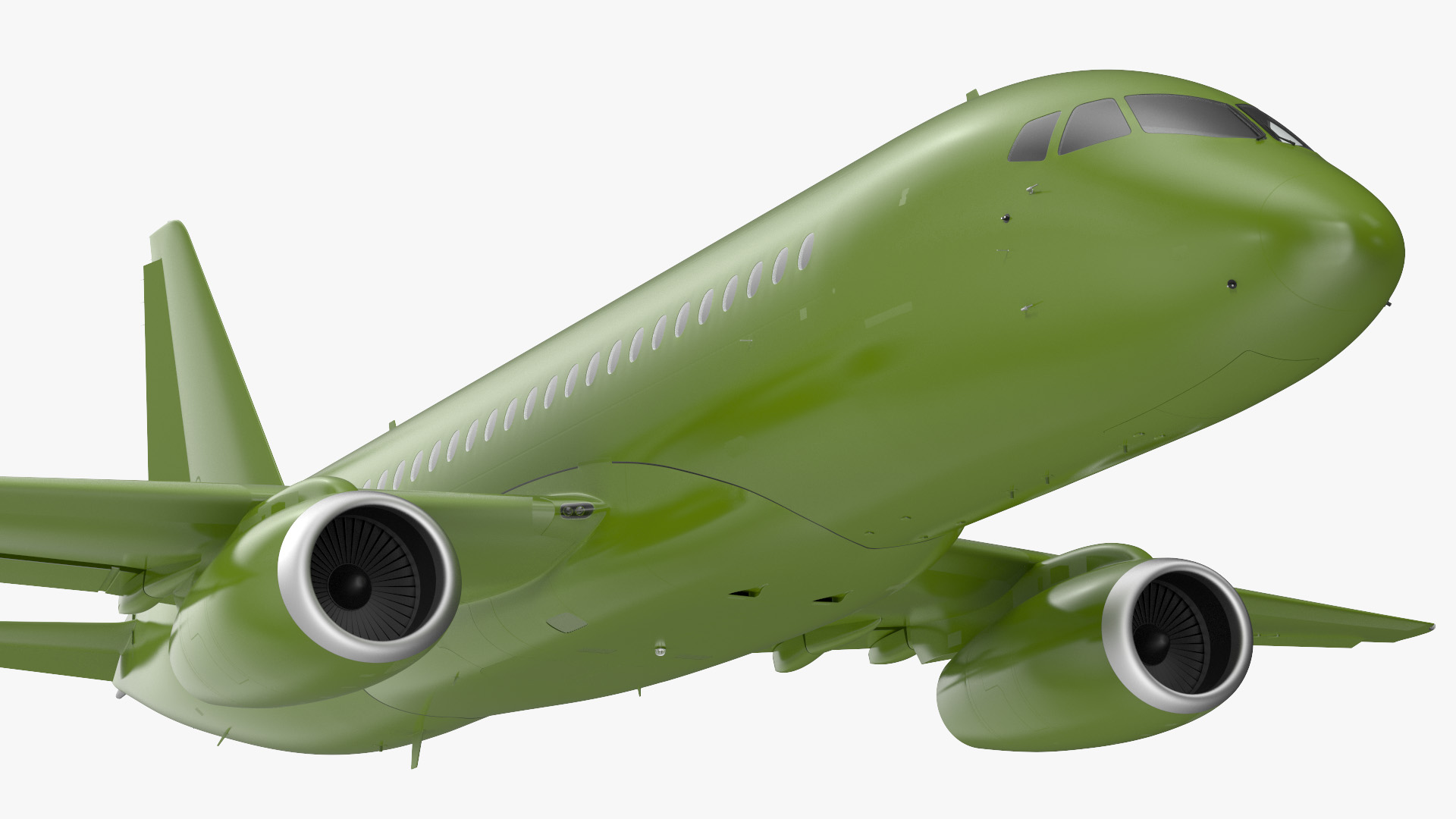 Regional Jet Rigged 3D model