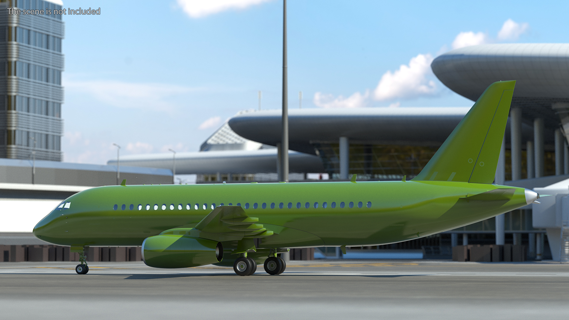 Regional Jet Rigged 3D model