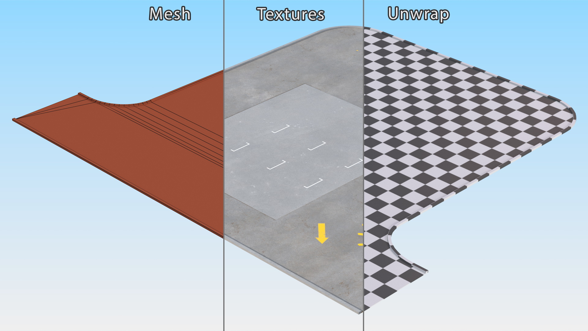 Large Parking Lot 3D