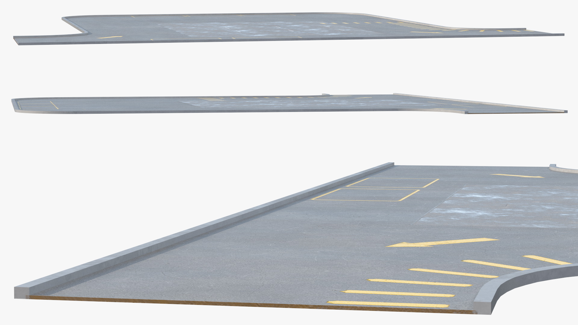 Large Parking Lot 3D