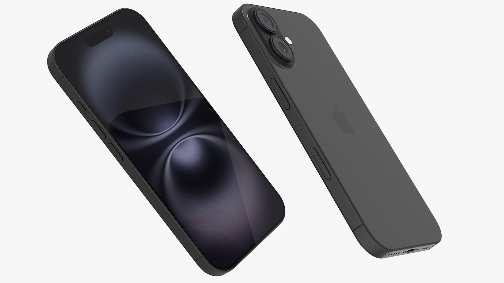 3D Apple IPhone 16 Black