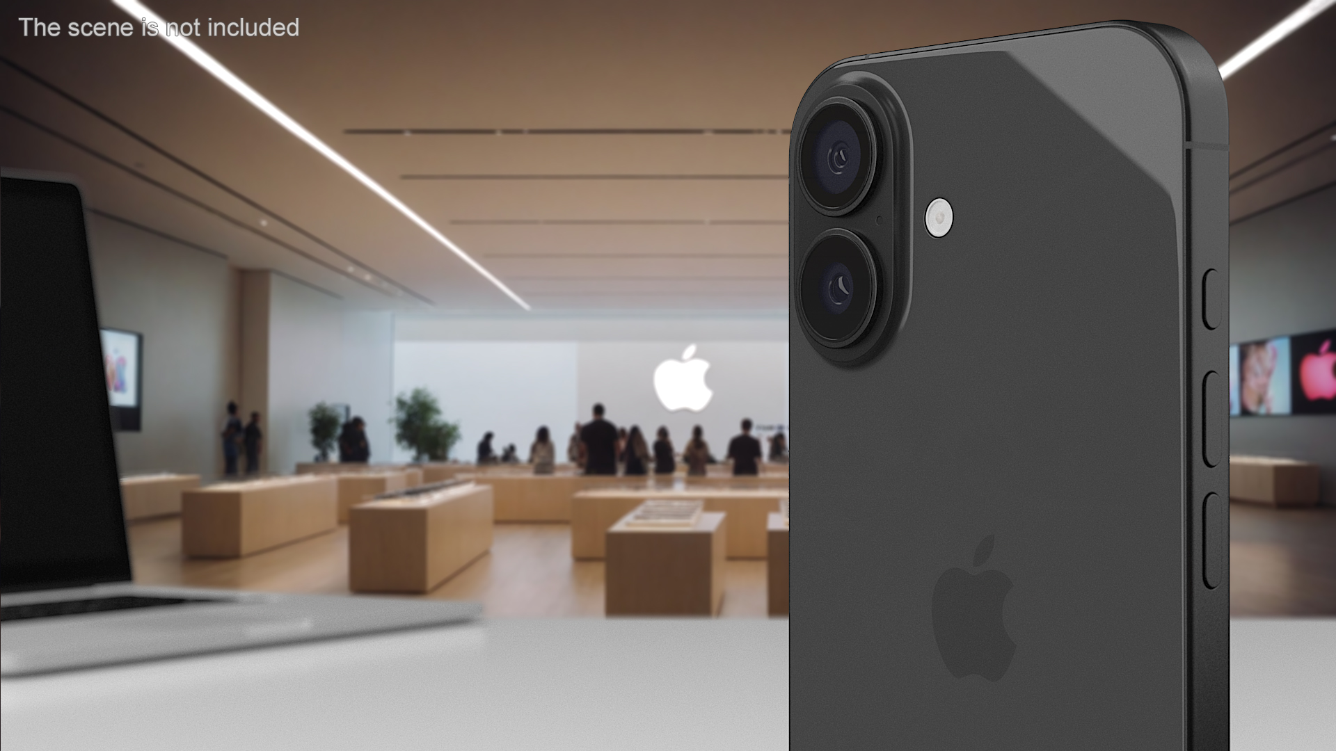 3D Apple IPhone 16 Black