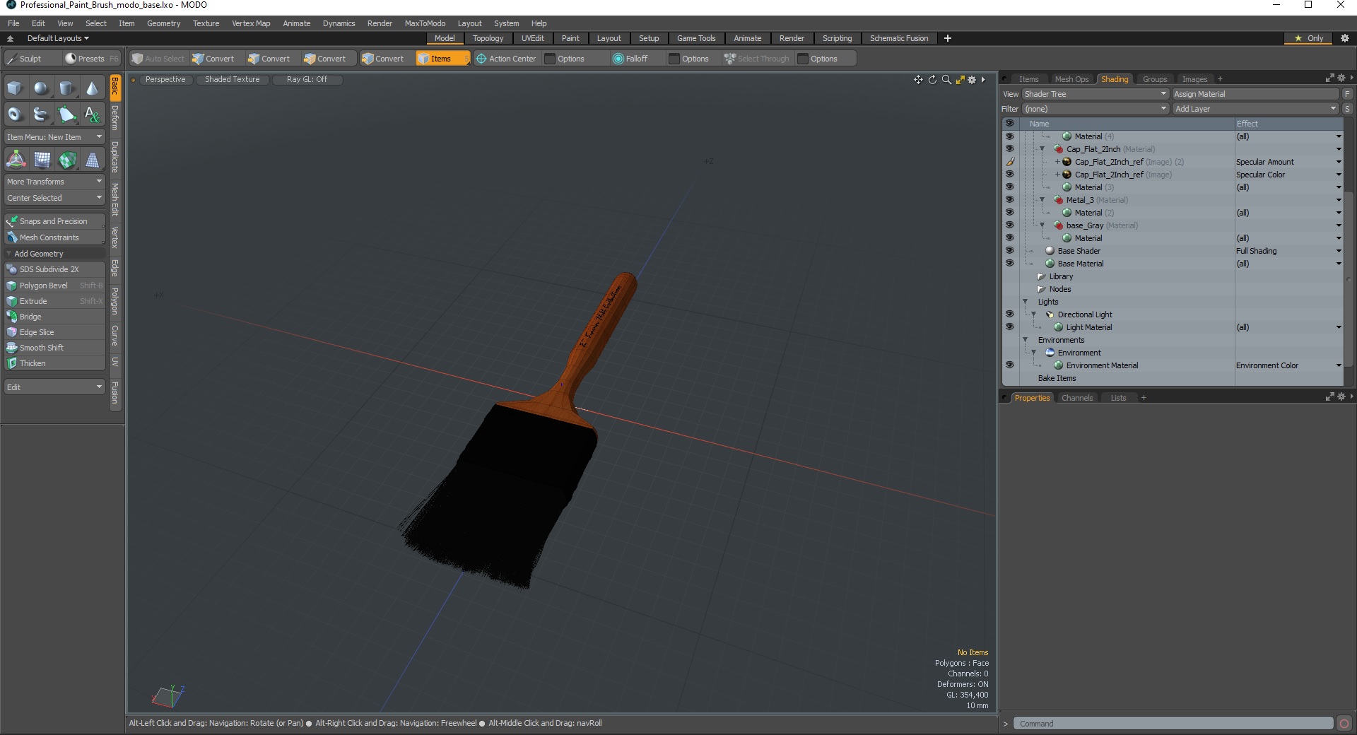 Professional Paint Brush 3D model