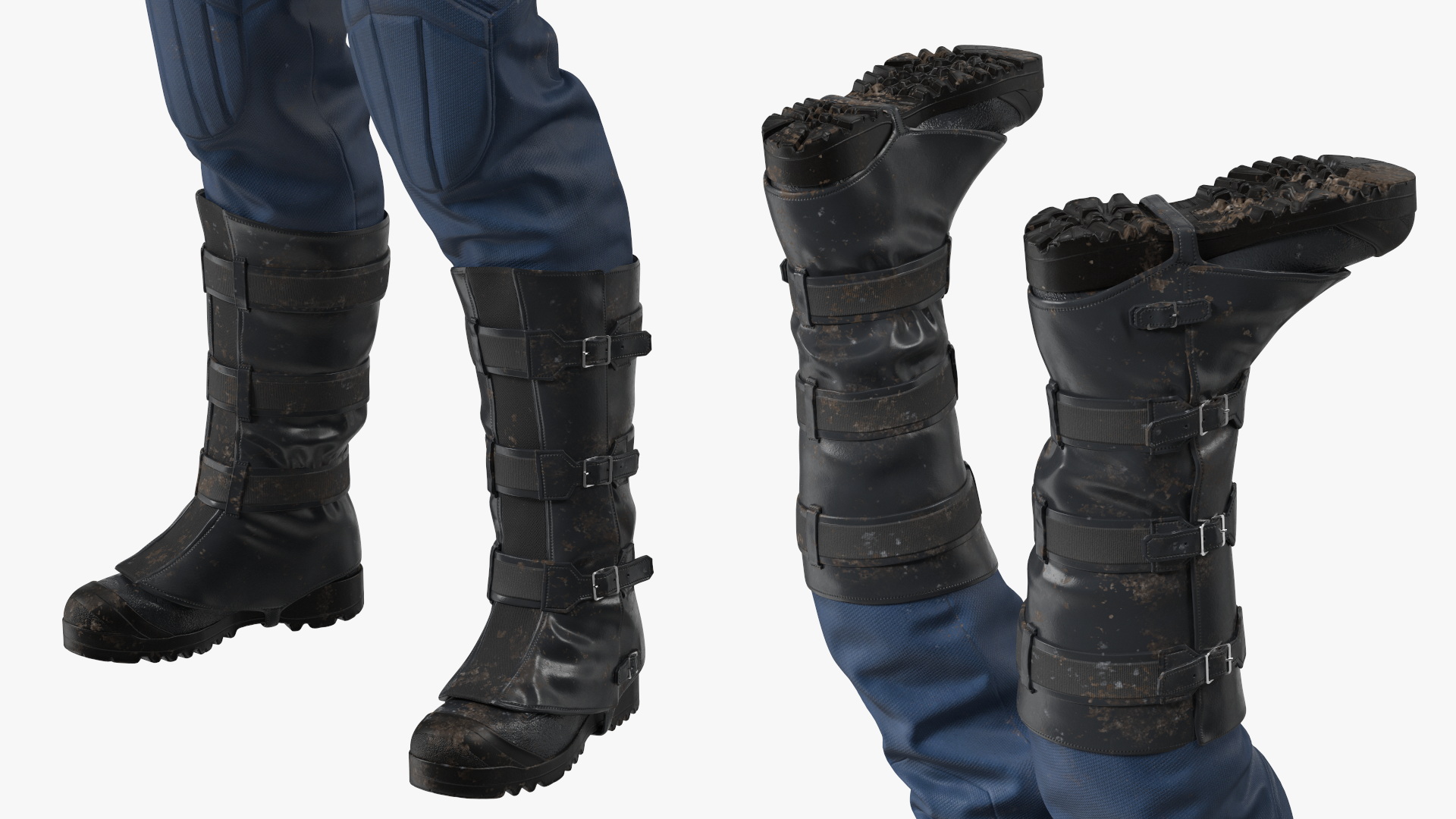 3D Captain America Character in Worn Suit model