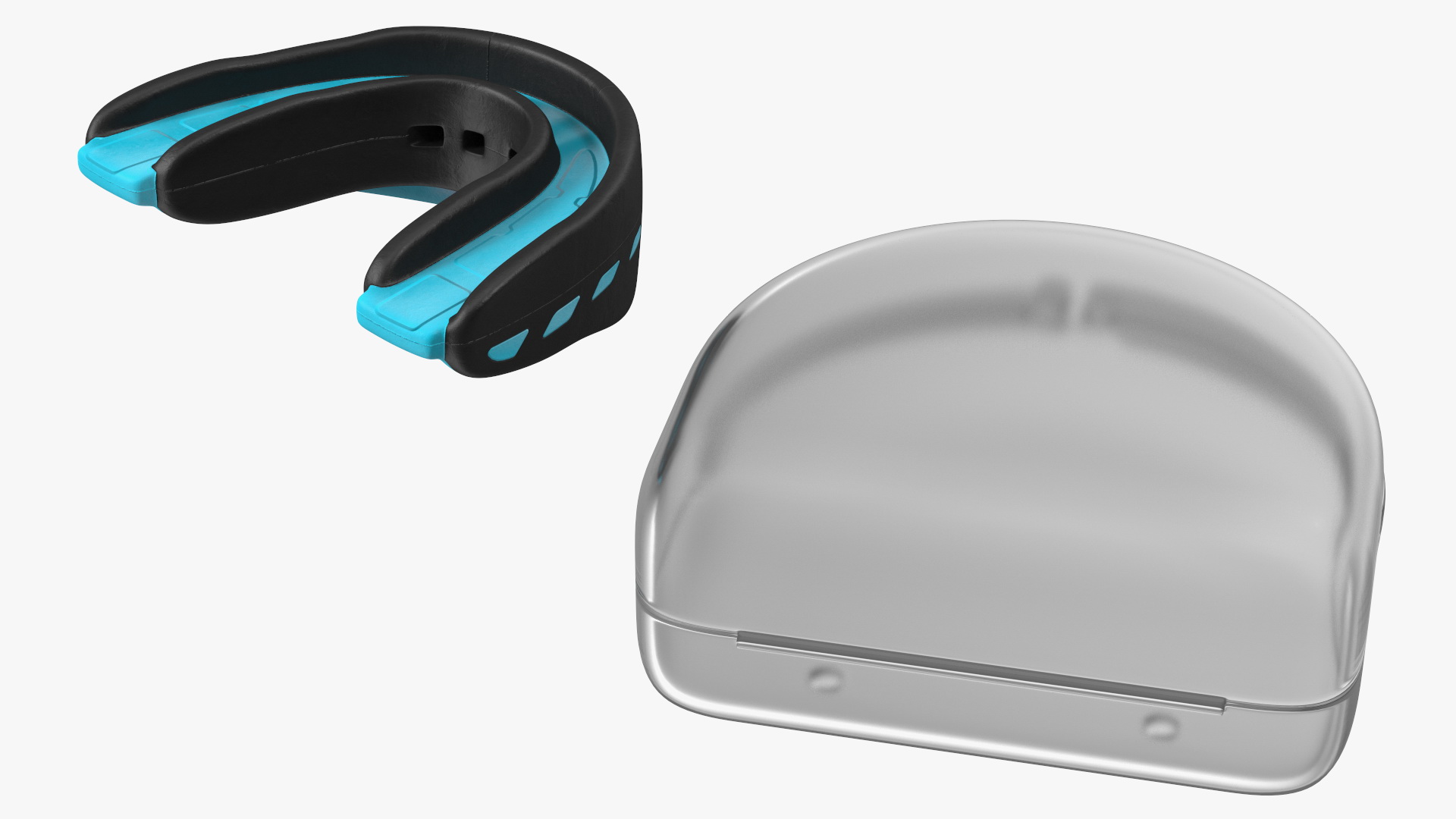 Double Mouthguard with Case 3D