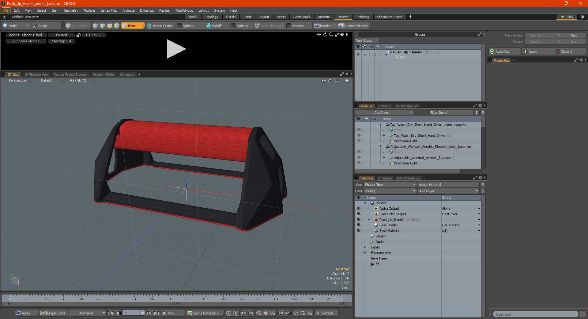 Push Up Handle 3D model