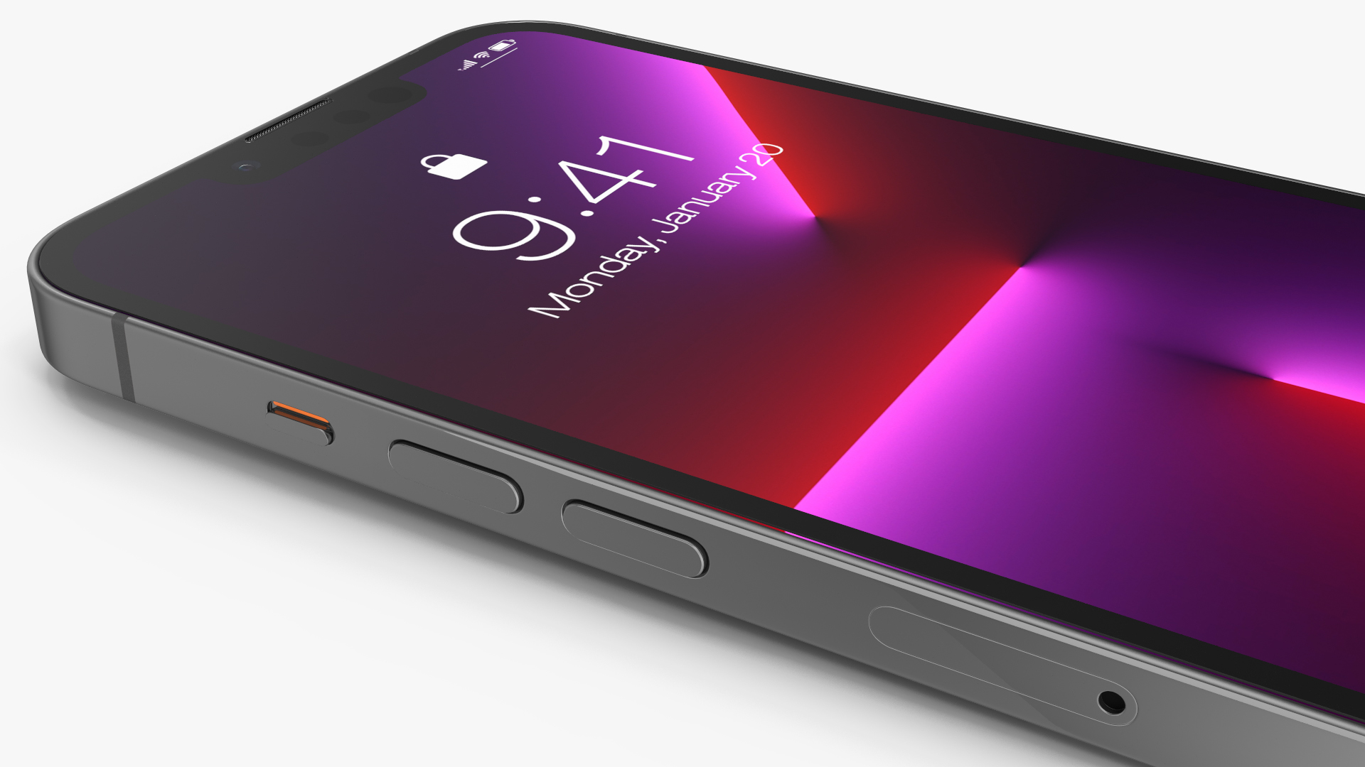 3D Apple iPhone 13 Pro Graphite model