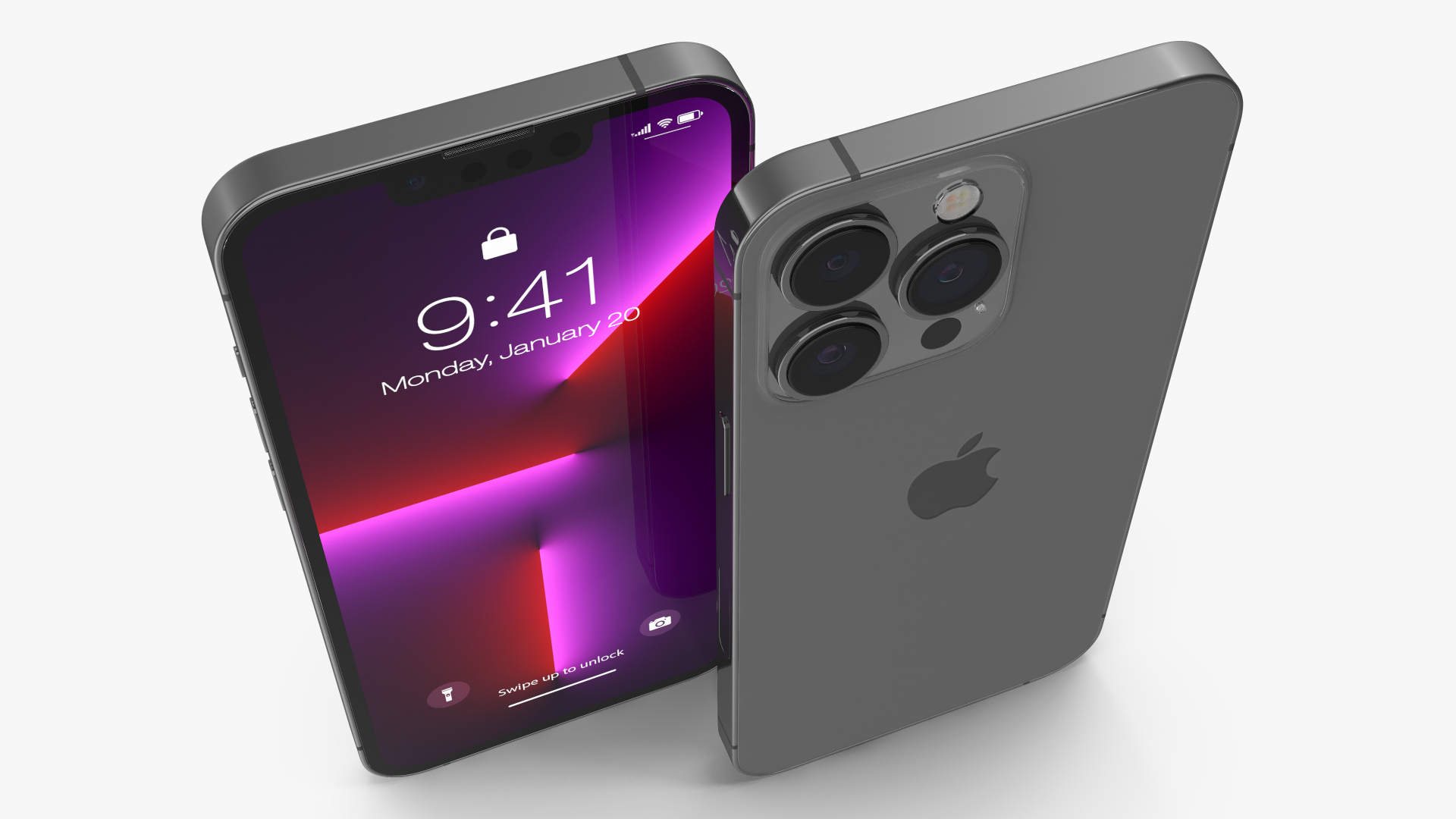 3D Apple iPhone 13 Pro Graphite model