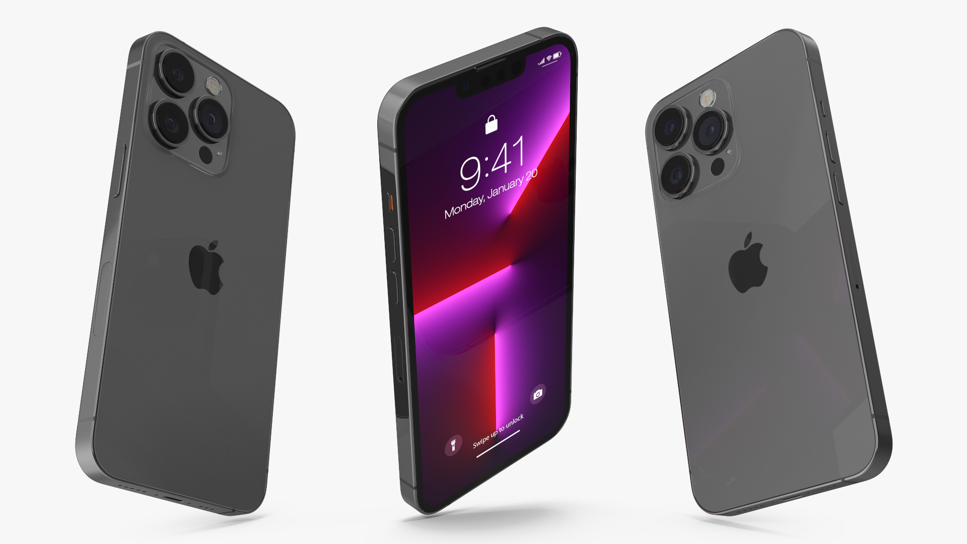 3D Apple iPhone 13 Pro Graphite model