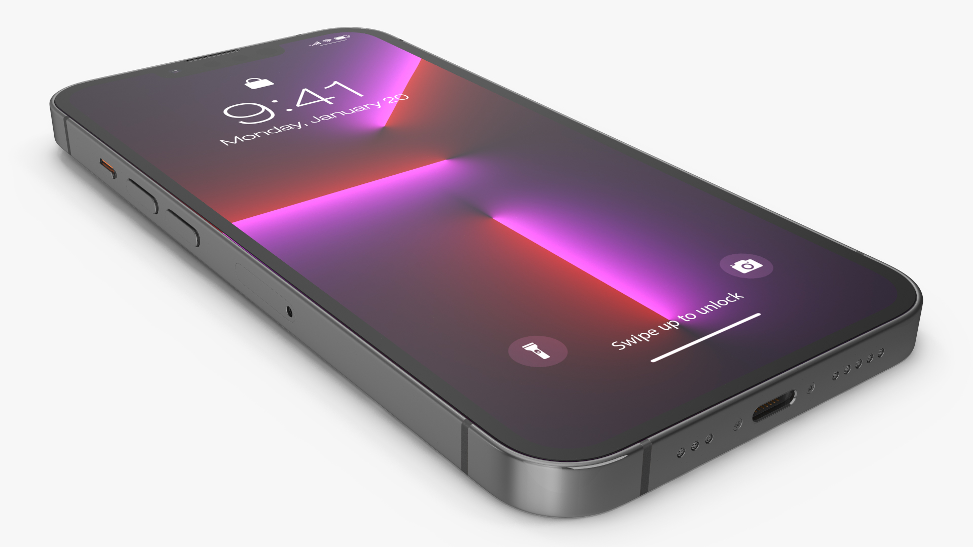 3D Apple iPhone 13 Pro Graphite model