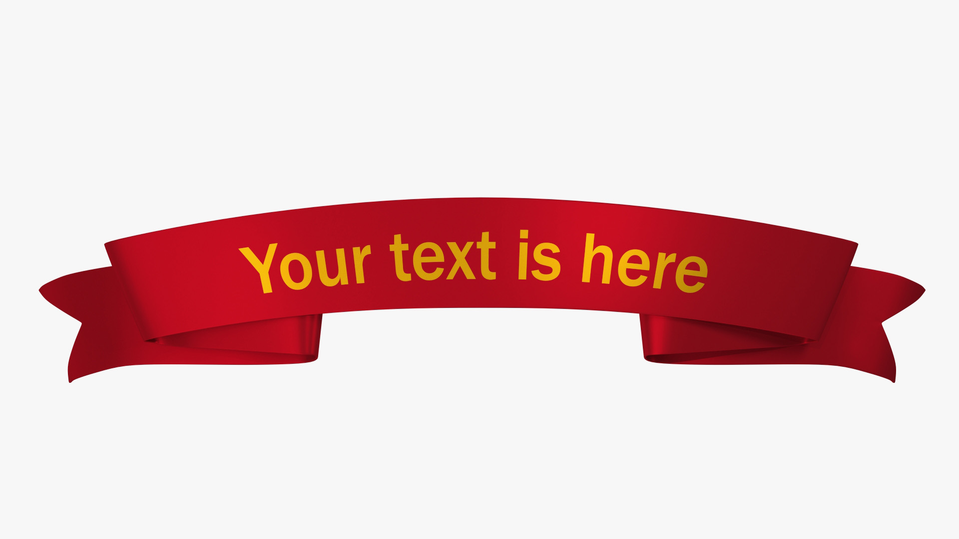 3D Winner Award Banner Red model