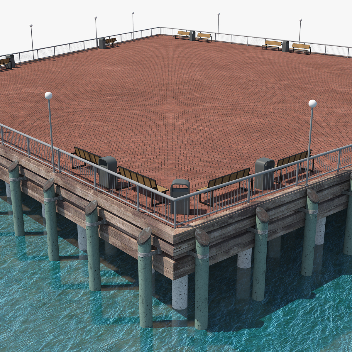 Public Pier 3D Model