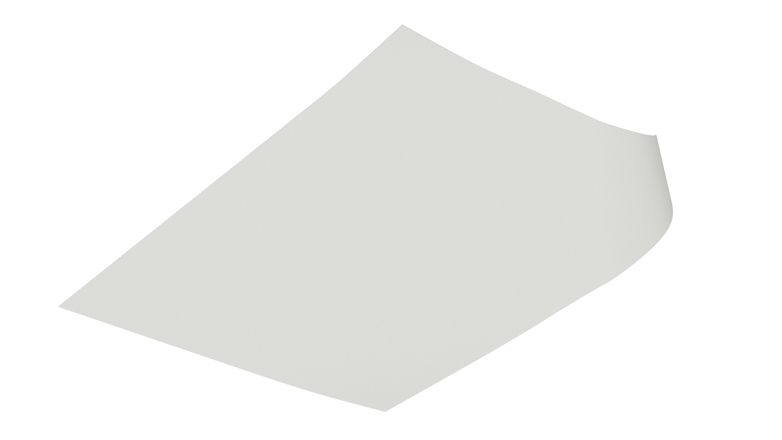 Paper With Corner Curl 3D