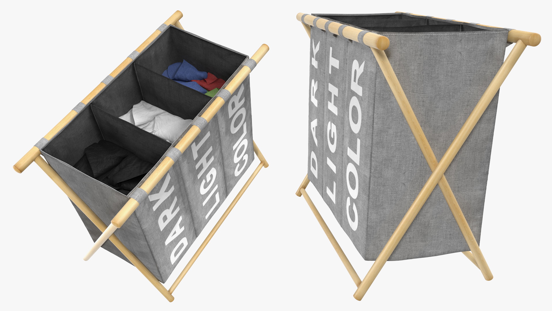Foldable  Laundry Basket 3D model