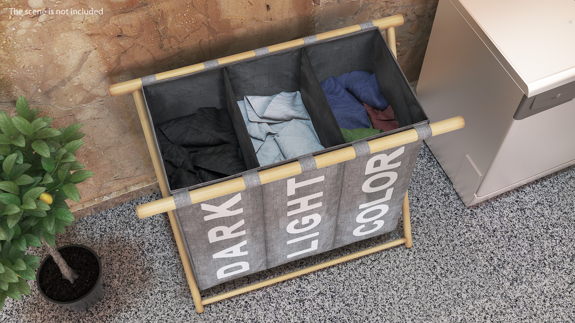 Foldable  Laundry Basket 3D model