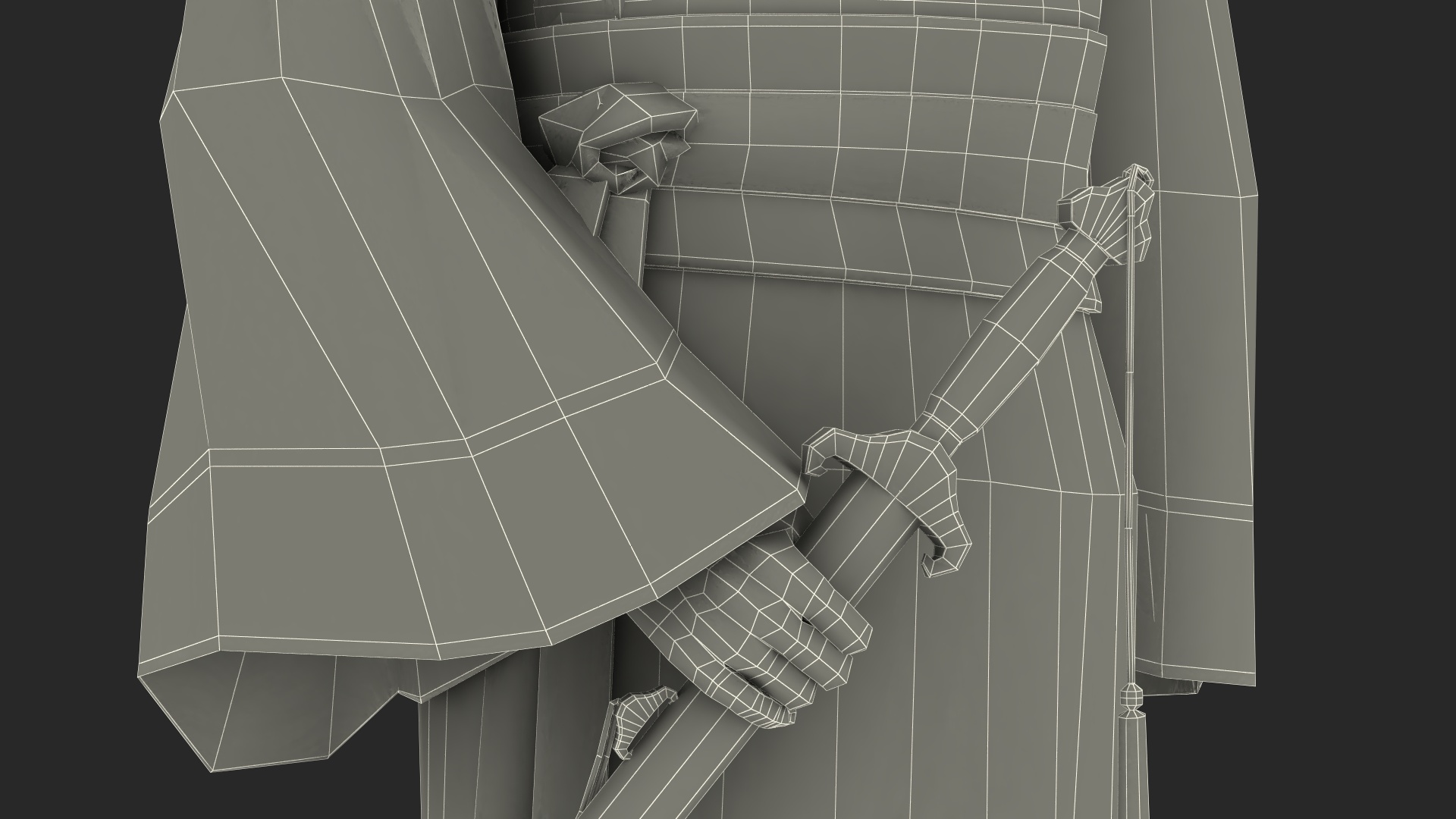 Traditional Chinese Man Rigged for Maya 3D model