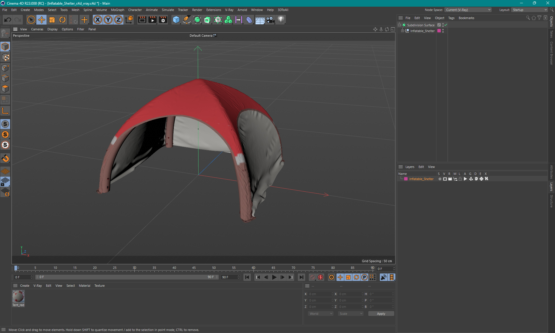 3D Inflatable Shelter model