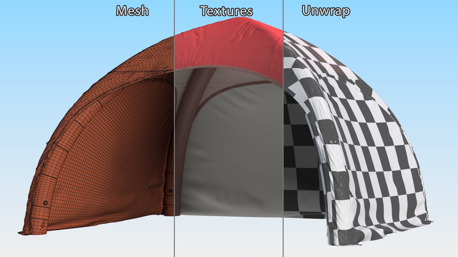 3D Inflatable Shelter model