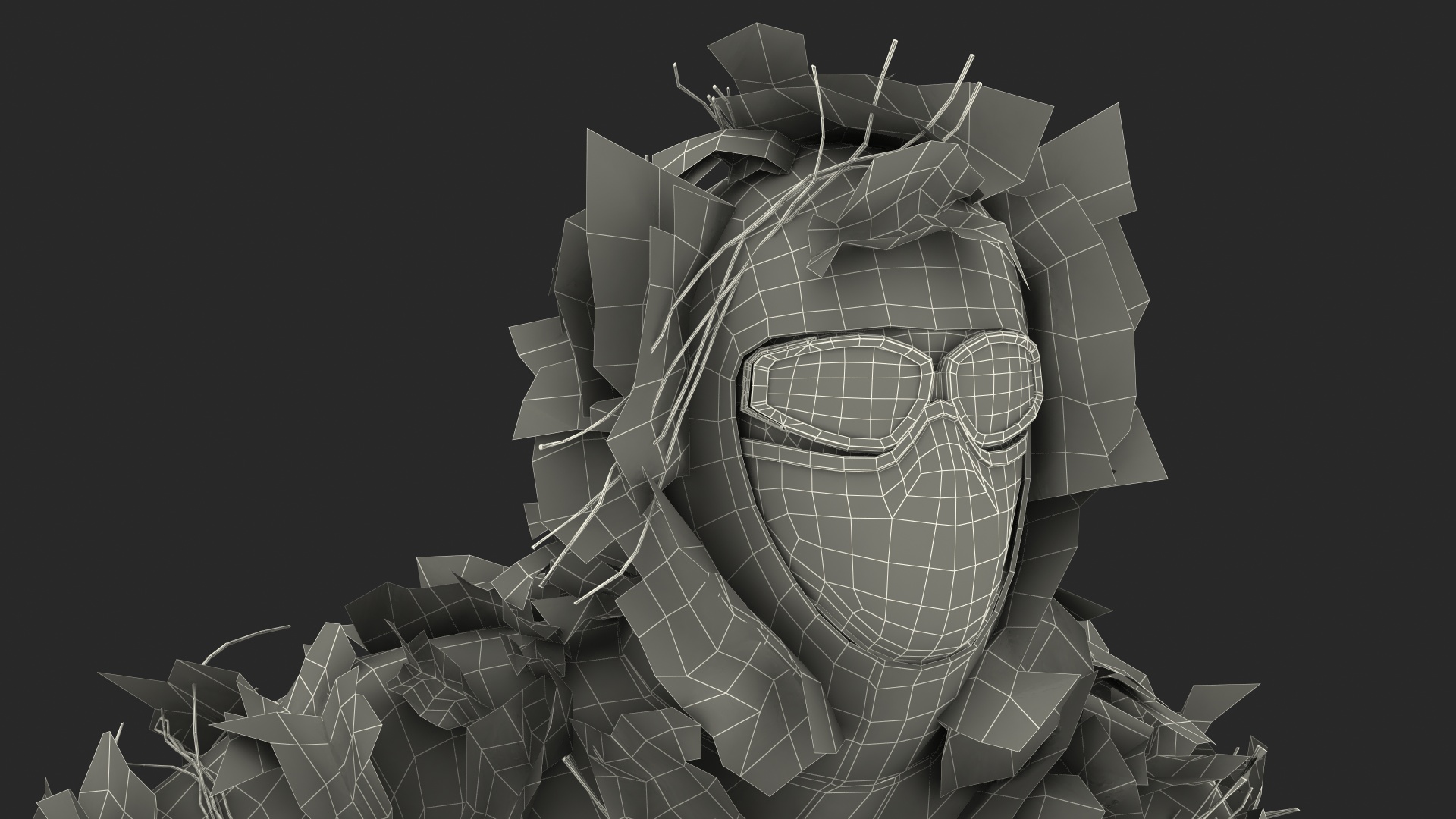 Soldier with Weapon in Desert Camo 3D model