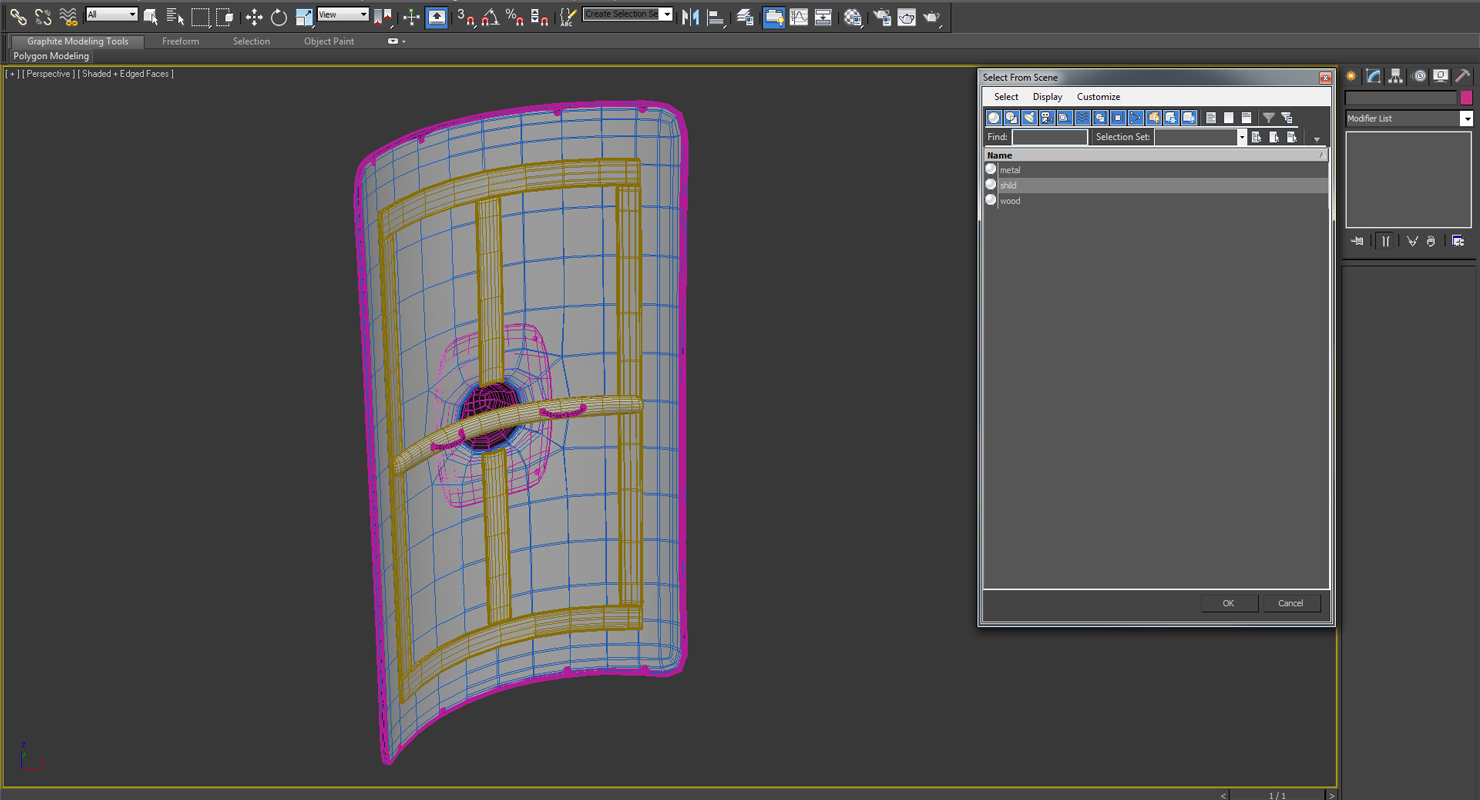 3D Roman Medieval Shield