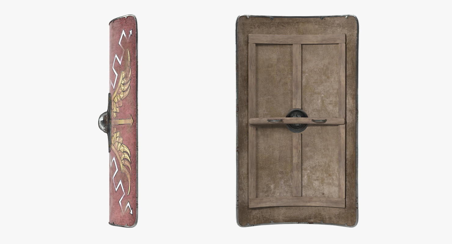 3D Roman Medieval Shield