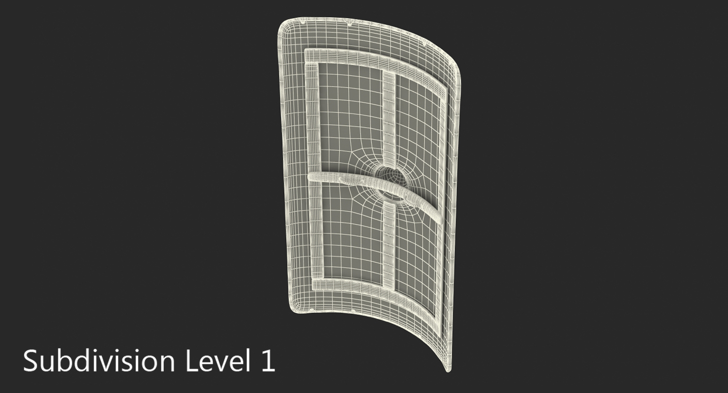 3D Roman Medieval Shield