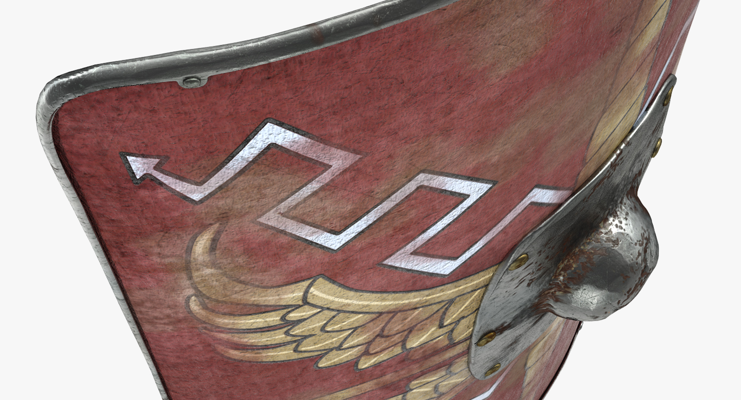 3D Roman Medieval Shield