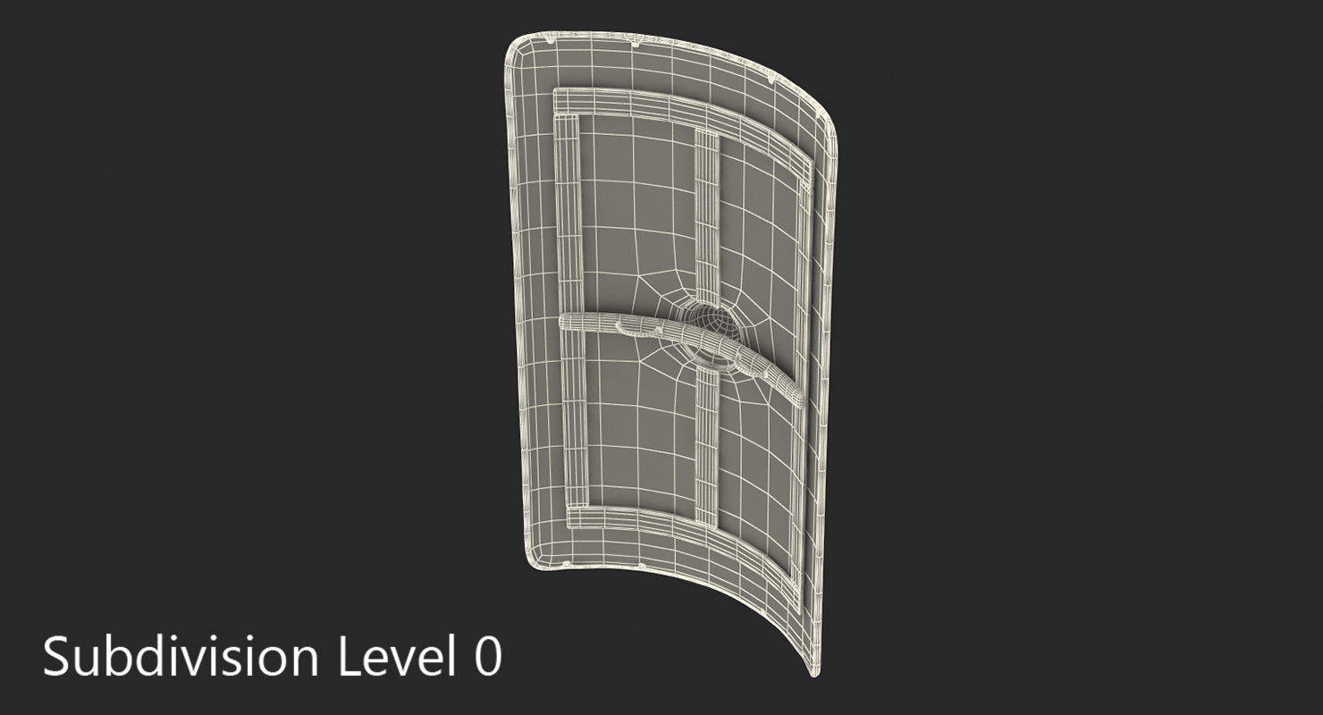 3D Roman Medieval Shield