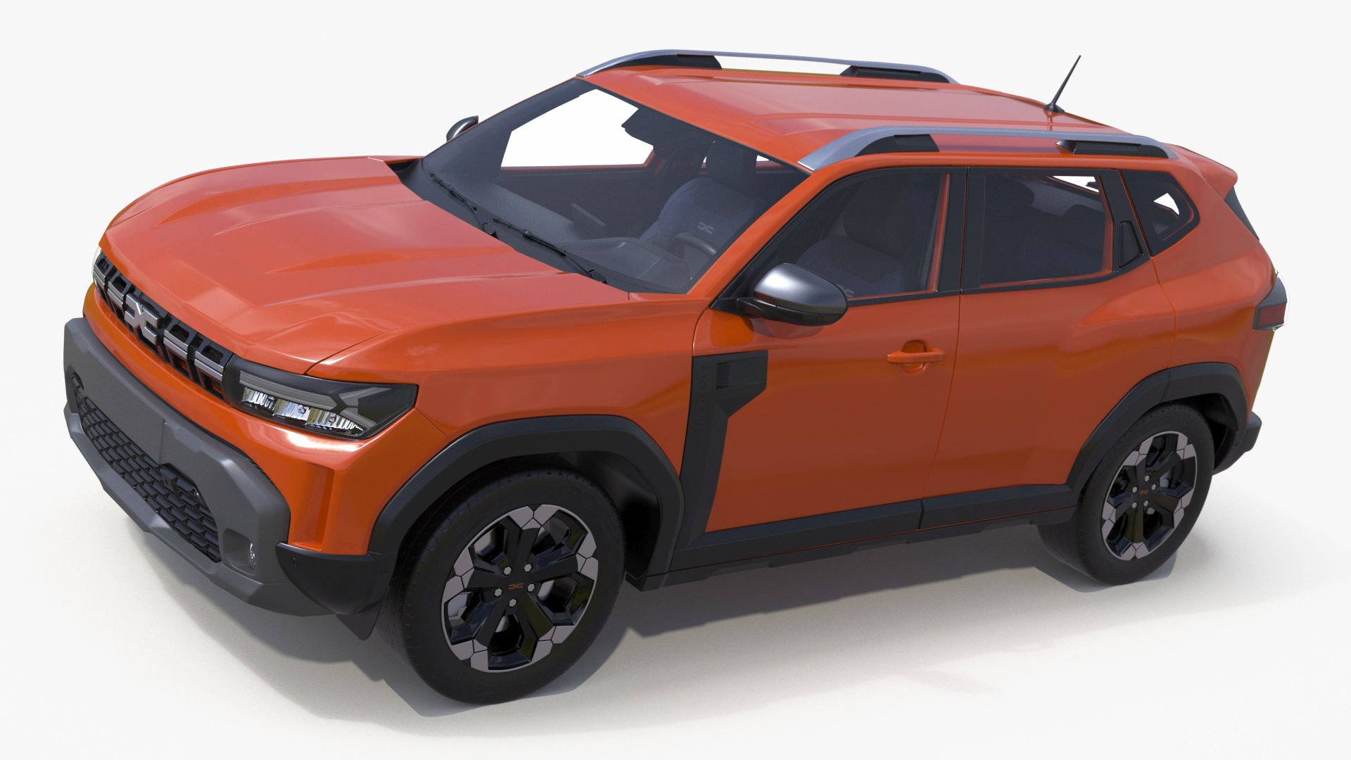 3D model Dacia Duster 2024 Crossover Simplified Orange