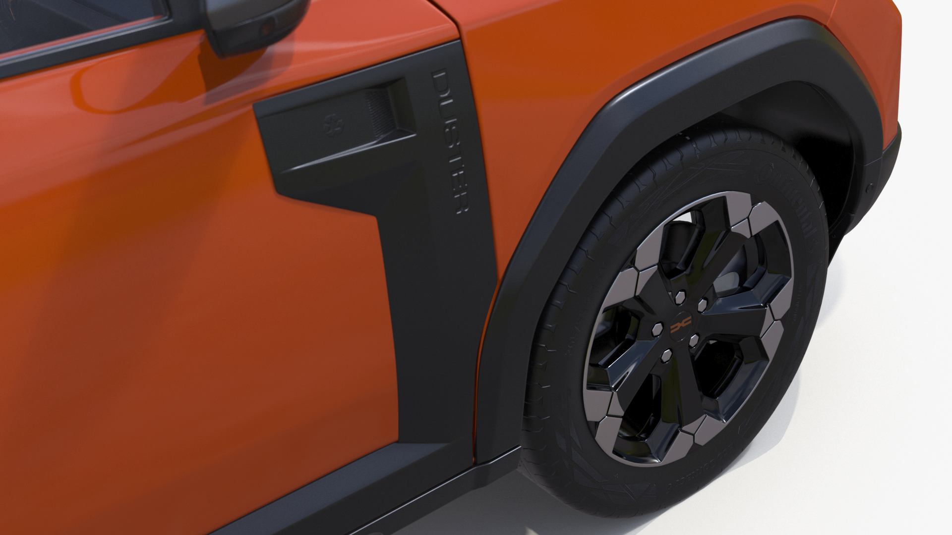3D model Dacia Duster 2024 Crossover Simplified Orange