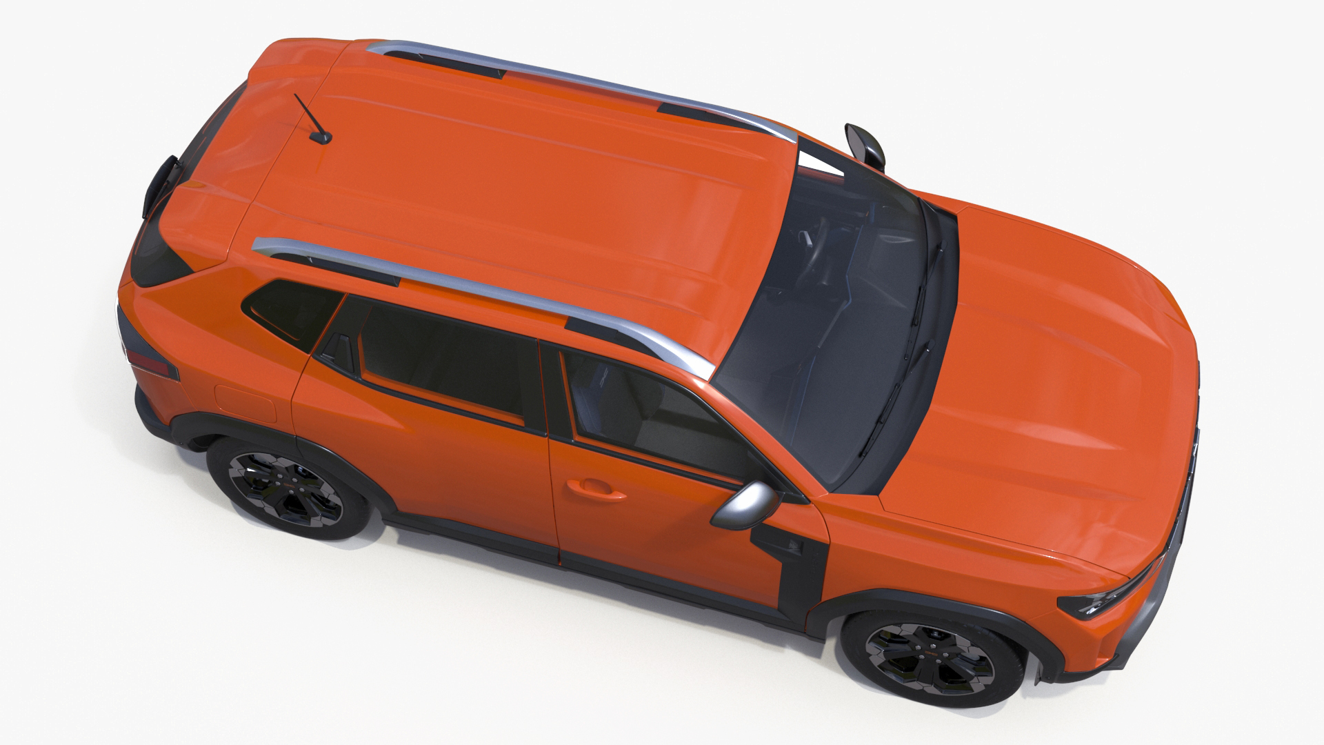 3D model Dacia Duster 2024 Crossover Simplified Orange