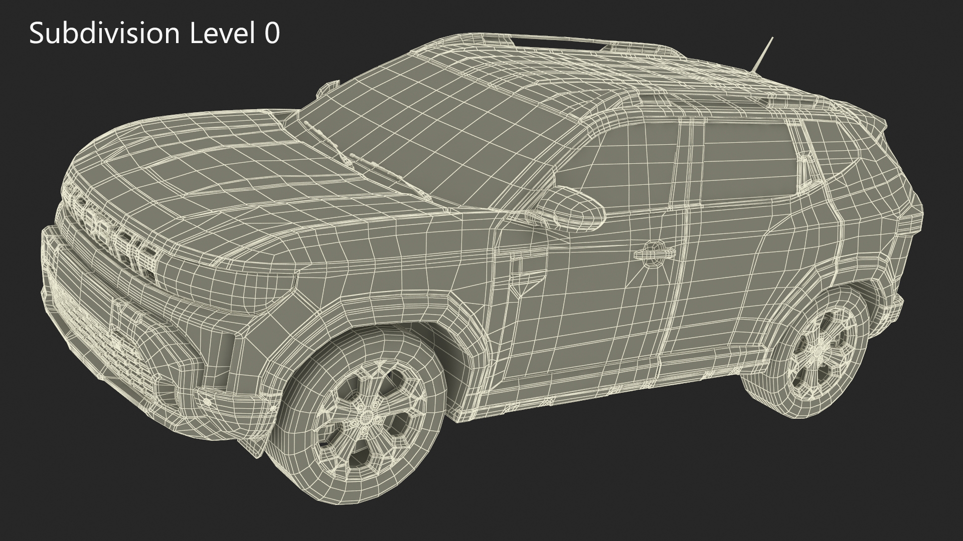 3D model Dacia Duster 2024 Crossover Simplified Orange