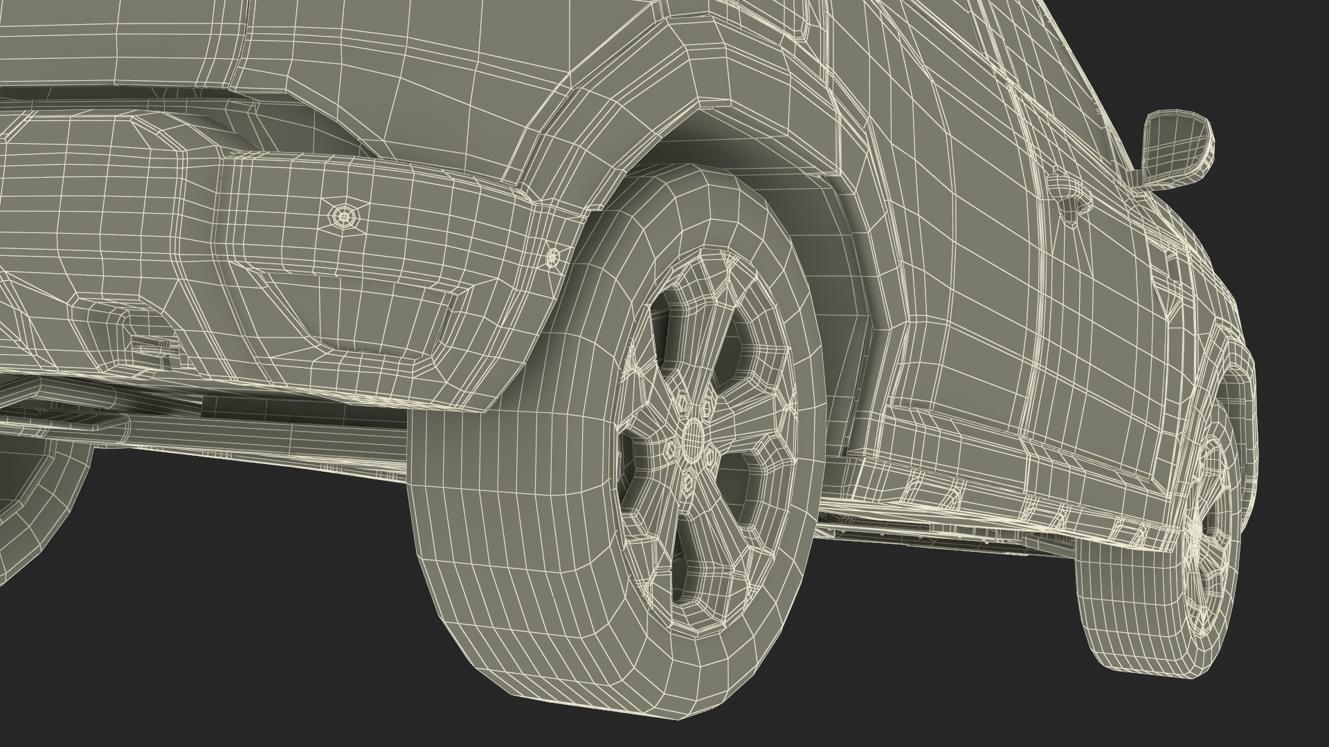 3D model Dacia Duster 2024 Crossover Simplified Orange