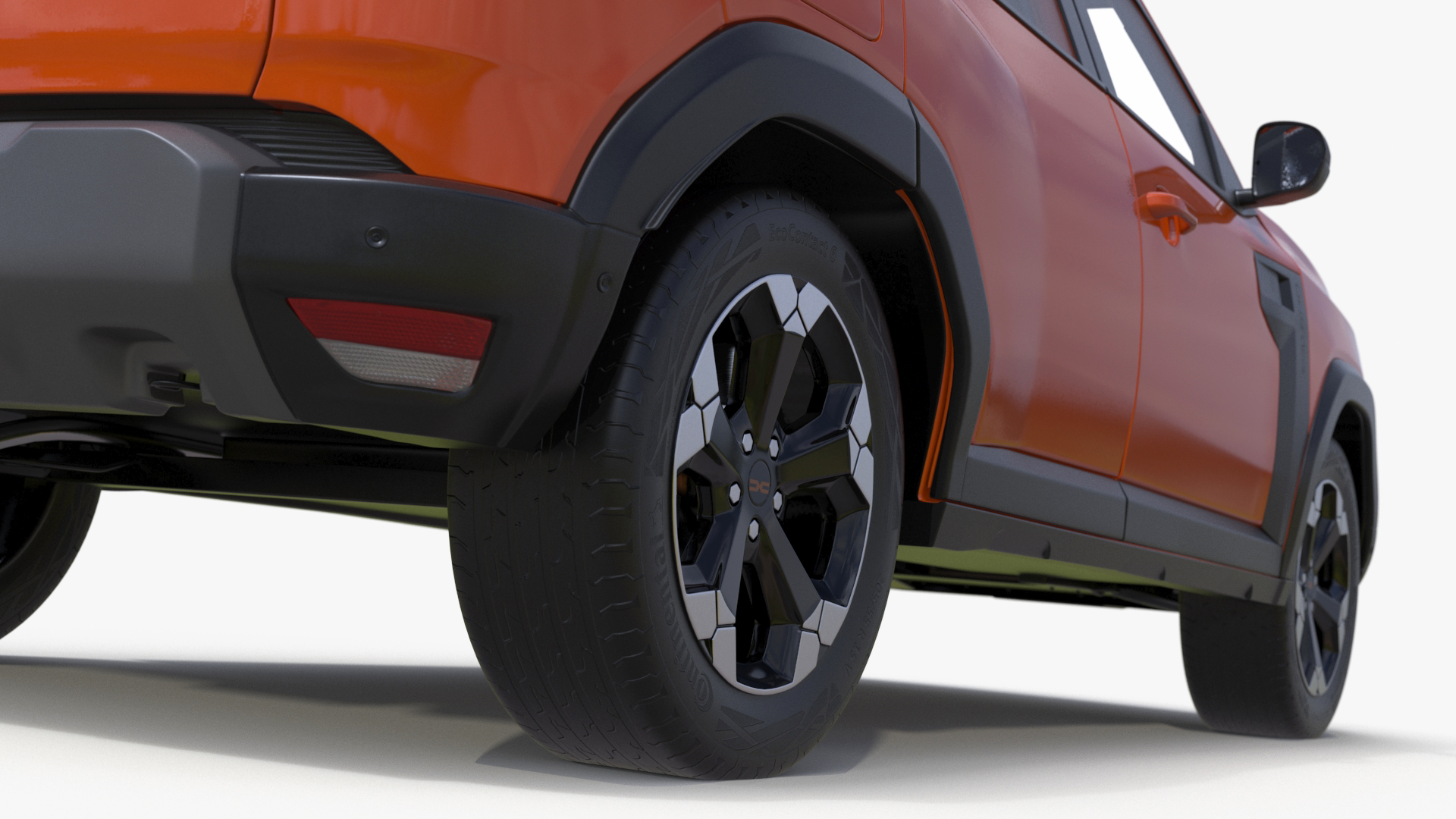3D model Dacia Duster 2024 Crossover Simplified Orange