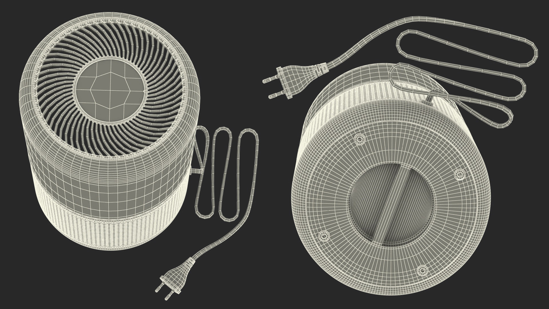3D model Levoit Black Air Purifier