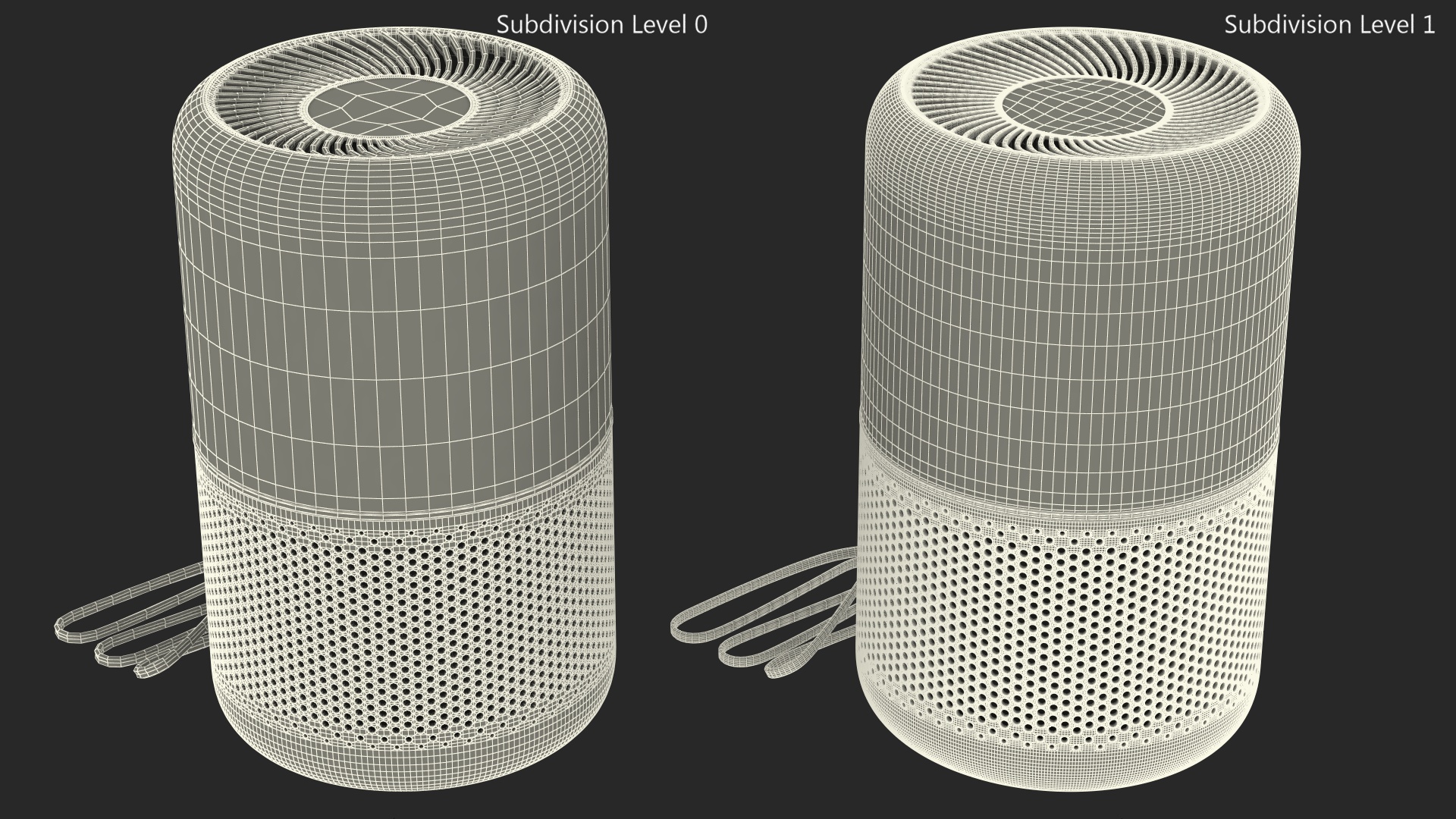 3D model Levoit Black Air Purifier