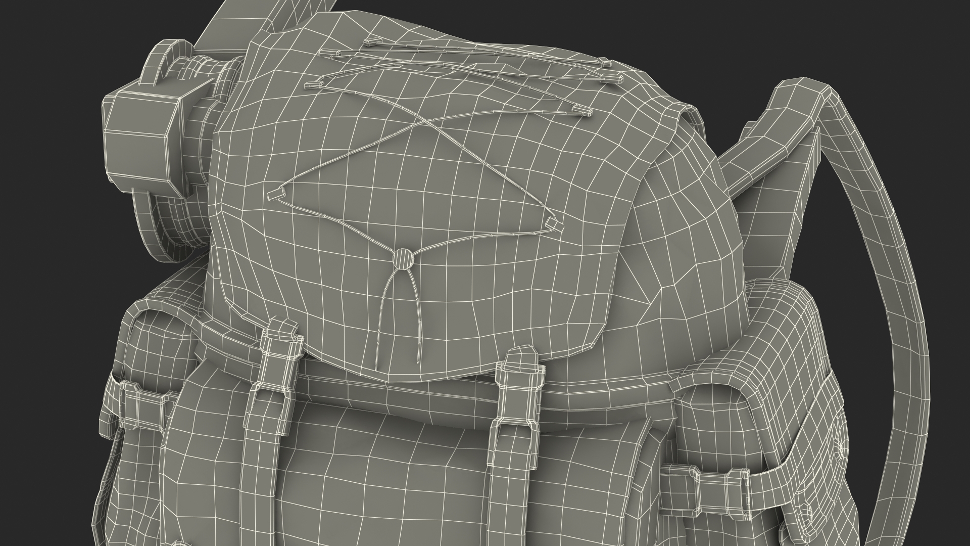 Military Backpack with Manipulator 3D model