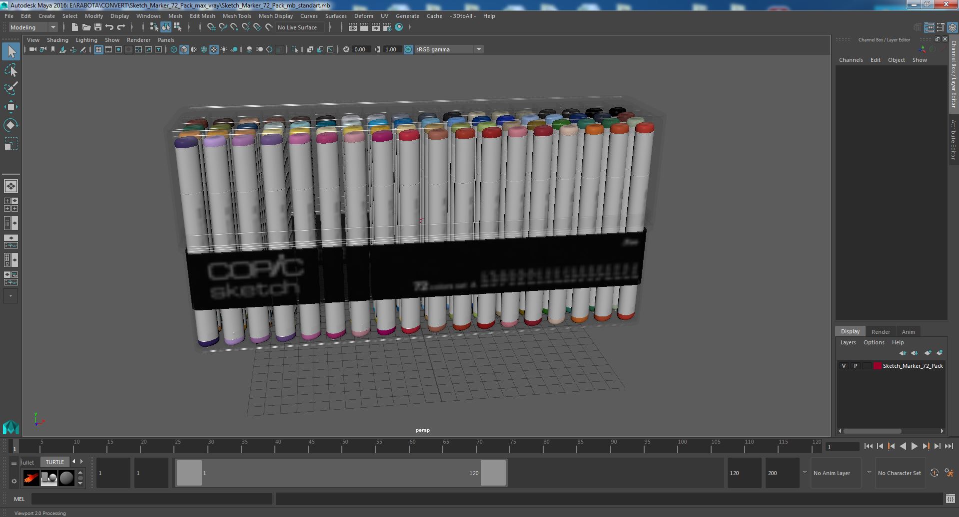 3D Sketch Marker 72 Pack