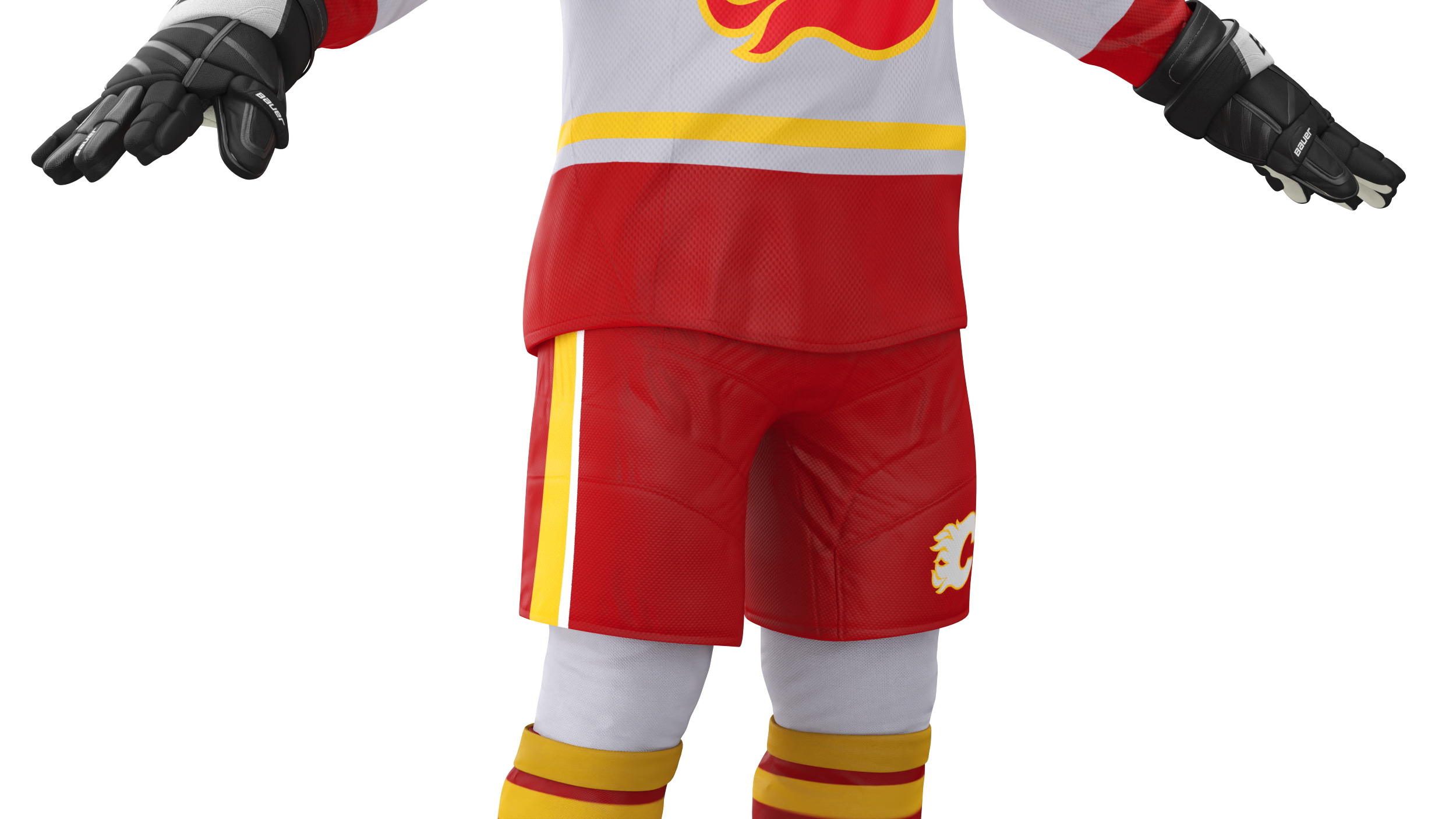 Hockey Uniform Calgary Flames 3D model