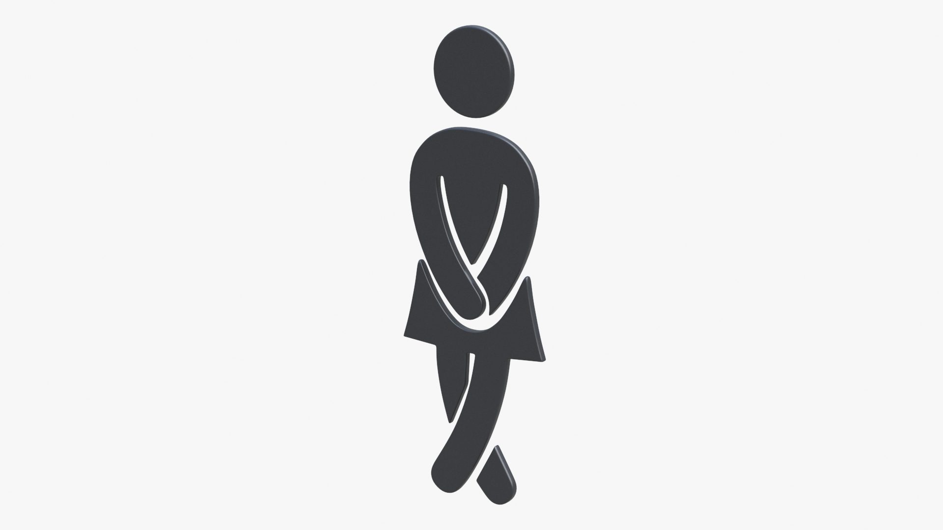 Toilet Women Symbol 3D model