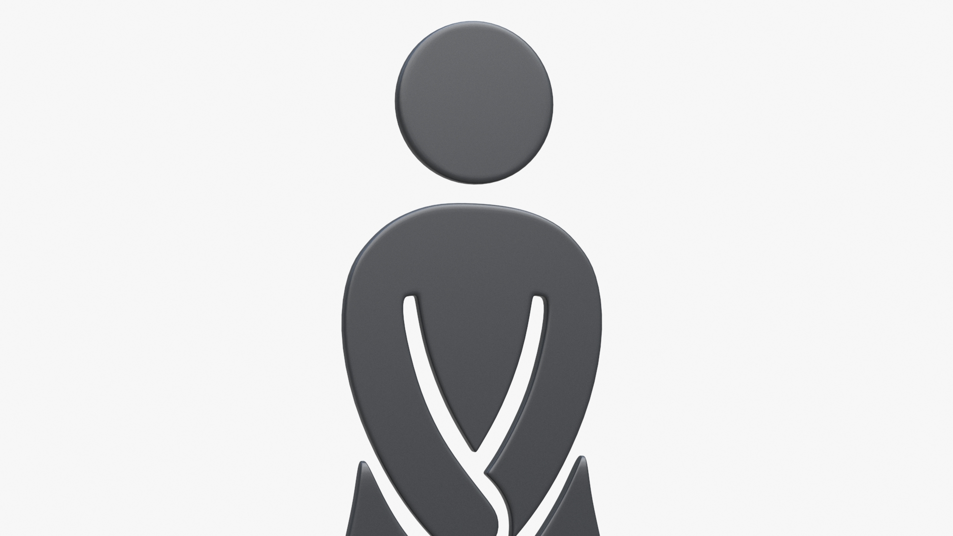 Toilet Women Symbol 3D model