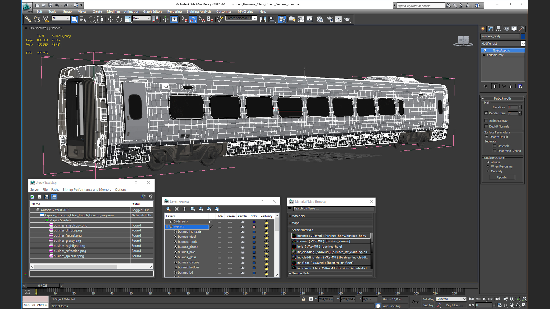3D Express Business Class Coach Generic