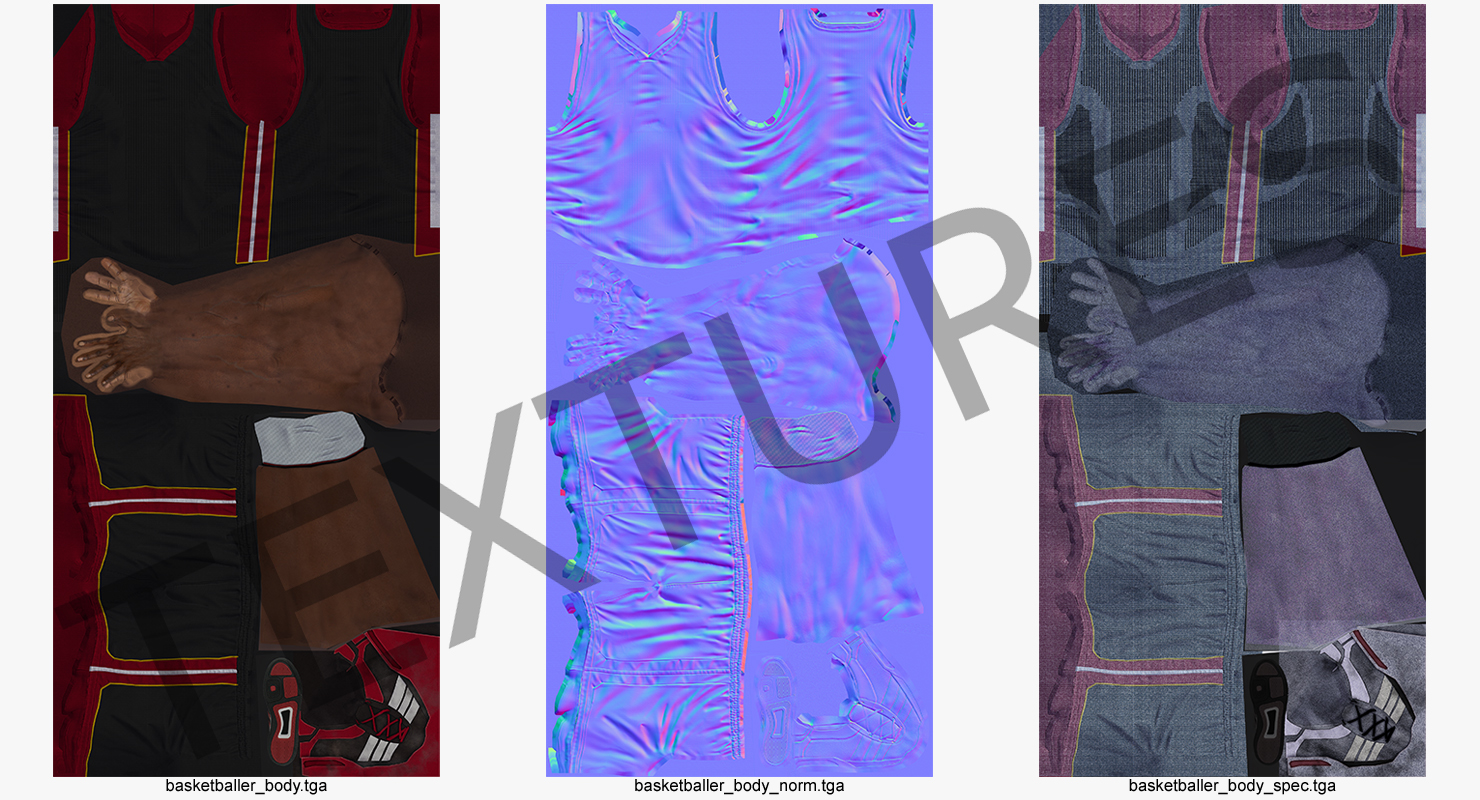3D model Basketball Player Uniform
