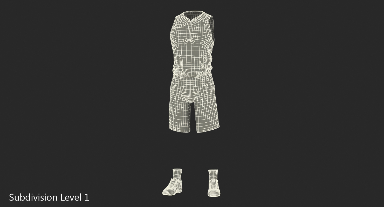 3D model Basketball Player Uniform